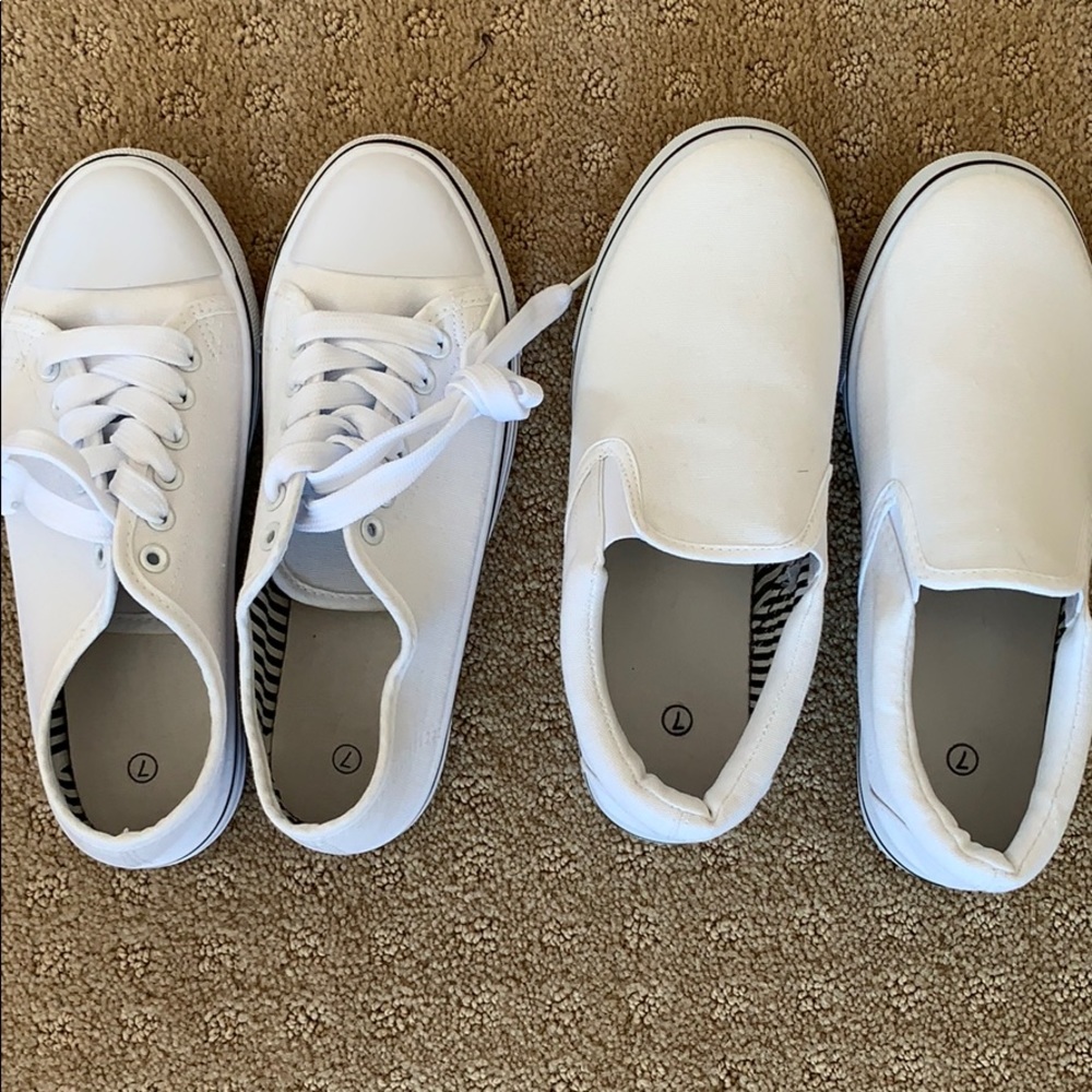 White canvas shoes 2 for 1